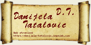 Danijela Tatalović vizit kartica